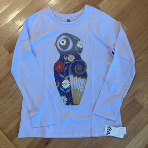 NWT Girl's Tea Collection Owl Shirt